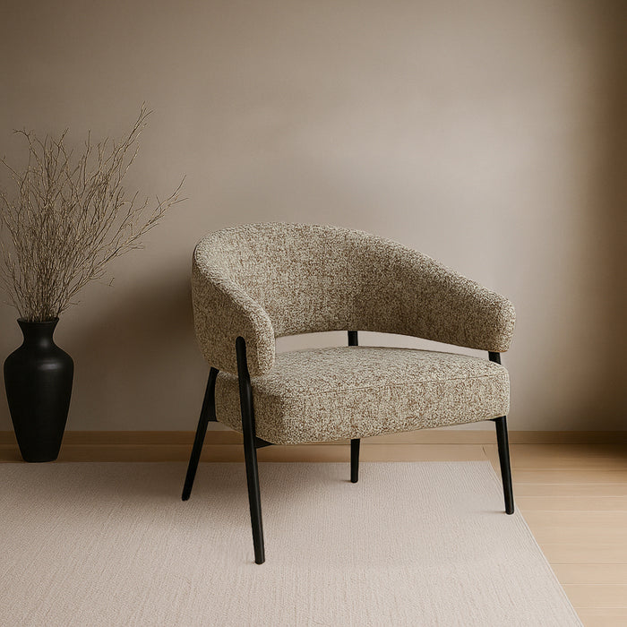Fauteuil Dilan Bruin 73 cm-Fauteuils-Livingfurn