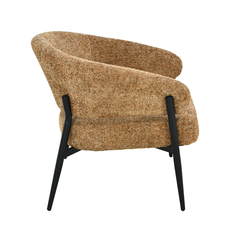 Fauteuil Dilan Cognac 73 cm 73x72.5x75 cm-Fauteuils-Livingfurn