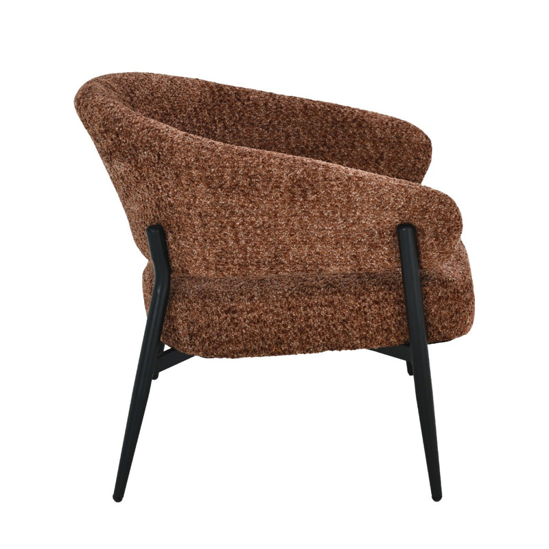 Fauteuil Dilan Hazelnoot 73 cm 73x72.5x75 cm-Fauteuils-Livingfurn