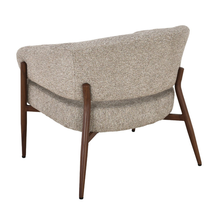 Fauteuil Dilan Stof Beige/Bruin