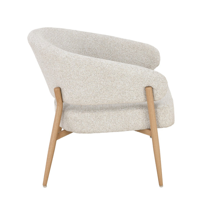 Fauteuil Dilan Stof Beige/Naturel