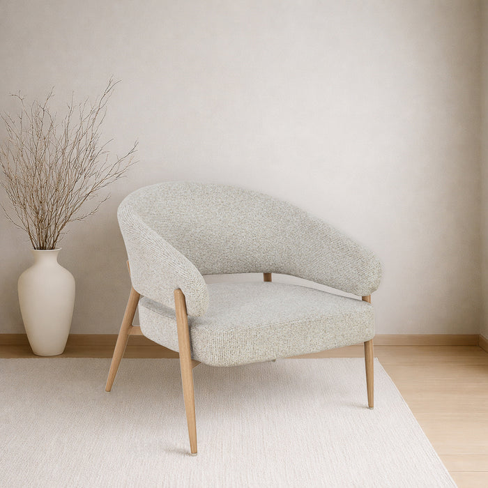 Fauteuil Dilan Stof Beige/Naturel
