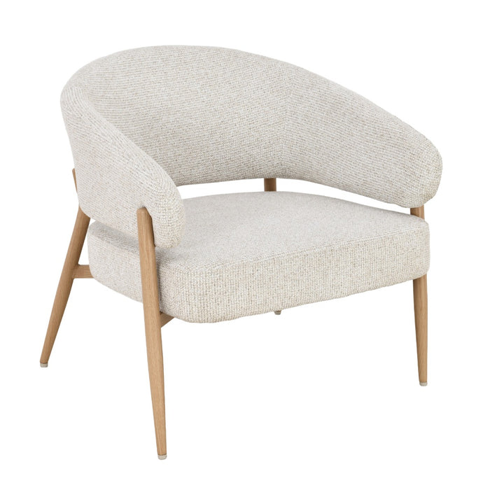 Fauteuil Dilan Stof Beige/Naturel