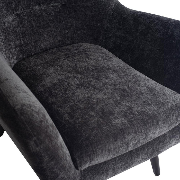 Fauteuil Donny Hout Antraciet-Fauteuils-PTMD