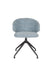 Fauteuil Draaibare Eetkamerstoel Balado Polyester Blauw 57x54.5-Fauteuils-Creating Home