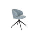 Fauteuil Draaibare Eetkamerstoel Balado Polyester Blauw 57x54.5-Fauteuils-Creating Home