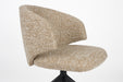 Fauteuil Draaibare Eetkamerstoel Balado Polyester Bruin 57x54.5-Fauteuils-Creating Home