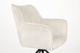 Fauteuil Draaibare Eetkamerstoel Kodak Polyester Beige 62x66 cm-Fauteuils-Creating Home