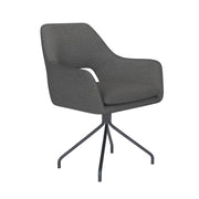 Draaibare Eetkamerstoel Mos Grijs Polyester Grijs 59x59-Eetkamerstoelen-Creating Home