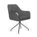Fauteuil Draaibare Eetkamerstoel Mos Grijs Polyester Grijs 59x59-Fauteuils-Creating Home