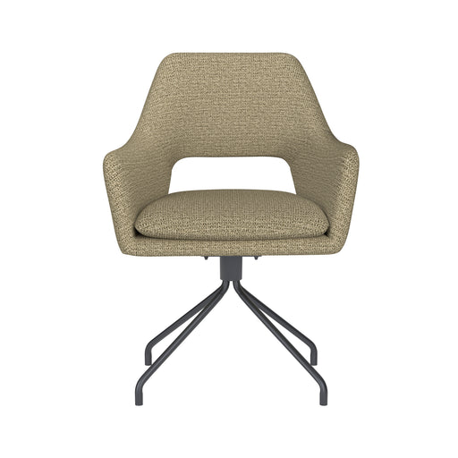Fauteuil Draaibare Eetkamerstoel Mos Groen Polyester Groen 59x59-Fauteuils-Creating Home