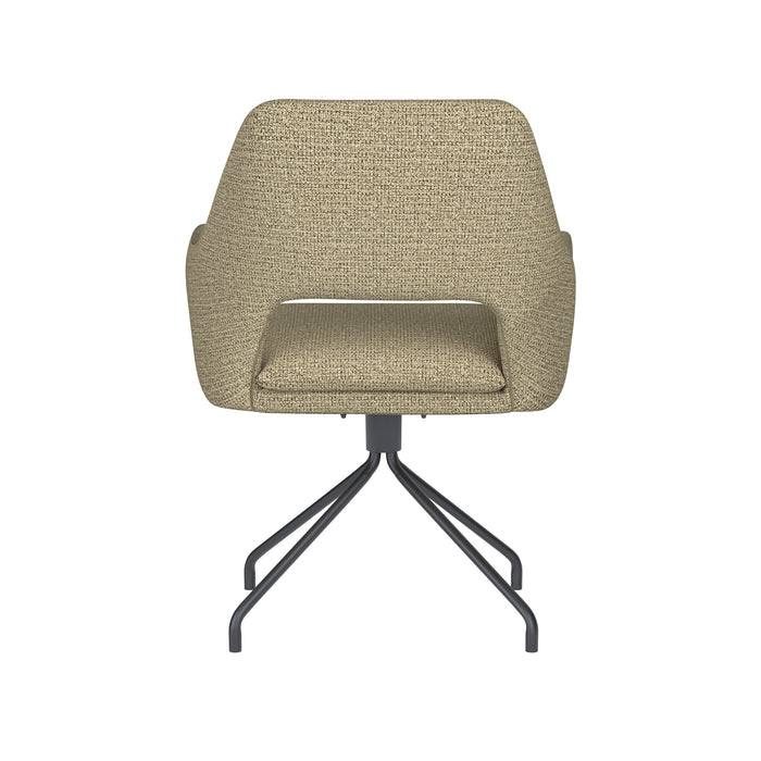 Fauteuil Draaibare Eetkamerstoel Mos Groen Polyester Groen 59x59-Fauteuils-Creating Home