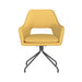 Fauteuil Draaibare Eetkamerstoel Mos Ochre Polyester Geel 59x59-Fauteuils-Creating Home