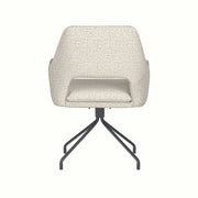 Draaibare Eetkamerstoel Mos Off-white Polyester Beige-Eetkamerstoelen-Creating Home