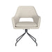 Fauteuil Draaibare Eetkamerstoel Mos Off-white Polyester Beige-Fauteuils-Creating Home