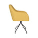 Fauteuil Draaibare Eetkamerstoel Otis Ochre Polyester Geel 62x59-Fauteuils-Creating Home
