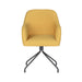 Fauteuil Draaibare Eetkamerstoel Otis Ochre Polyester Geel 62x59-Fauteuils-Creating Home