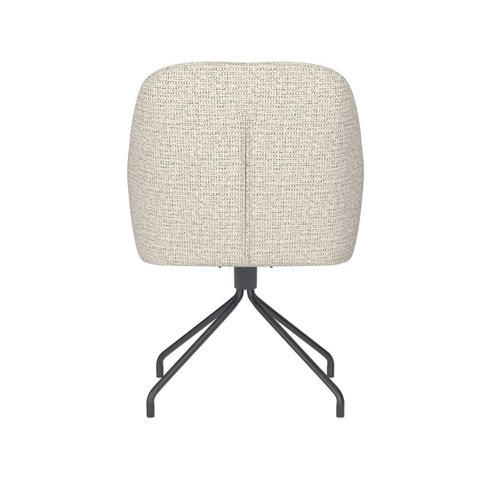 Fauteuil Draaibare Eetkamerstoel Otis Off-white Polyester Beige-Fauteuils-Creating Home