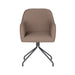 Fauteuil Draaibare Eetkamerstoel Otis Taupe Polyester Taupe-Fauteuils-Creating Home