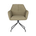 Fauteuil Draaibare Eetkamerstoel Pete Groen Polyester Groen-Fauteuils-Creating Home