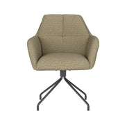 Draaibare Eetkamerstoel Pete Groen Polyester Groen-Eetkamerstoelen-Creating Home