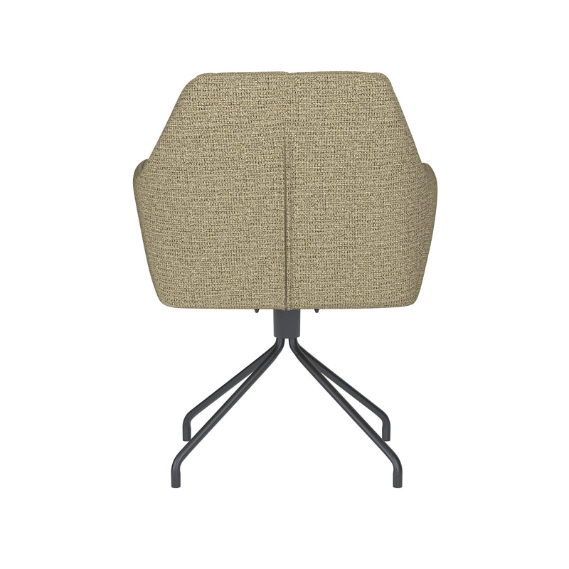 Draaibare Eetkamerstoel Pete Groen Polyester Groen-Eetkamerstoelen-Creating Home
