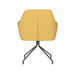 Fauteuil Draaibare Eetkamerstoel Pete Ochre Polyester Geel 62x63-Fauteuils-Creating Home