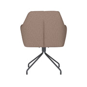 Draaibare Eetkamerstoel Pete Taupe Polyester Taupe-Eetkamerstoelen-Creating Home