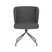 Fauteuil Draaibare Eetkamerstoel Stan Grijs Polyester Grijs 57x53-Fauteuils-Creating Home