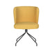 Fauteuil Draaibare Eetkamerstoel Stan Ochre Polyester Geel 57x53-Fauteuils-Creating Home