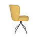 Fauteuil Draaibare Eetkamerstoel Stan Ochre Polyester Geel 57x53-Fauteuils-Creating Home