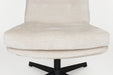 Fauteuil Draaibare Fauteuil Kai Off Polyester Wit 75.5x72 cm-Fauteuils-Creating Home