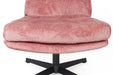 Fauteuil Draaibare Fauteuil Kai Polyester Roze 75.5x72 cm-Fauteuils-Creating Home