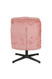 Fauteuil Draaibare Fauteuil Kai Polyester Roze 75.5x72 cm-Fauteuils-Creating Home