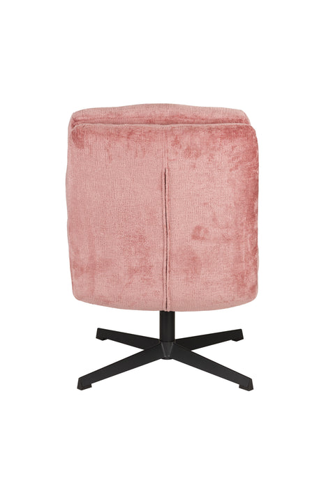 Fauteuil Draaibare Fauteuil Kai Polyester Roze 75.5x72 cm-Fauteuils-Creating Home