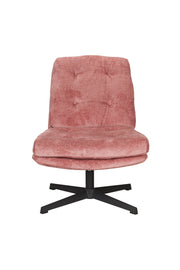 Fauteuil Draaibare Fauteuil Kai Polyester Roze 75.5x72 cm-Fauteuils-Creating Home
