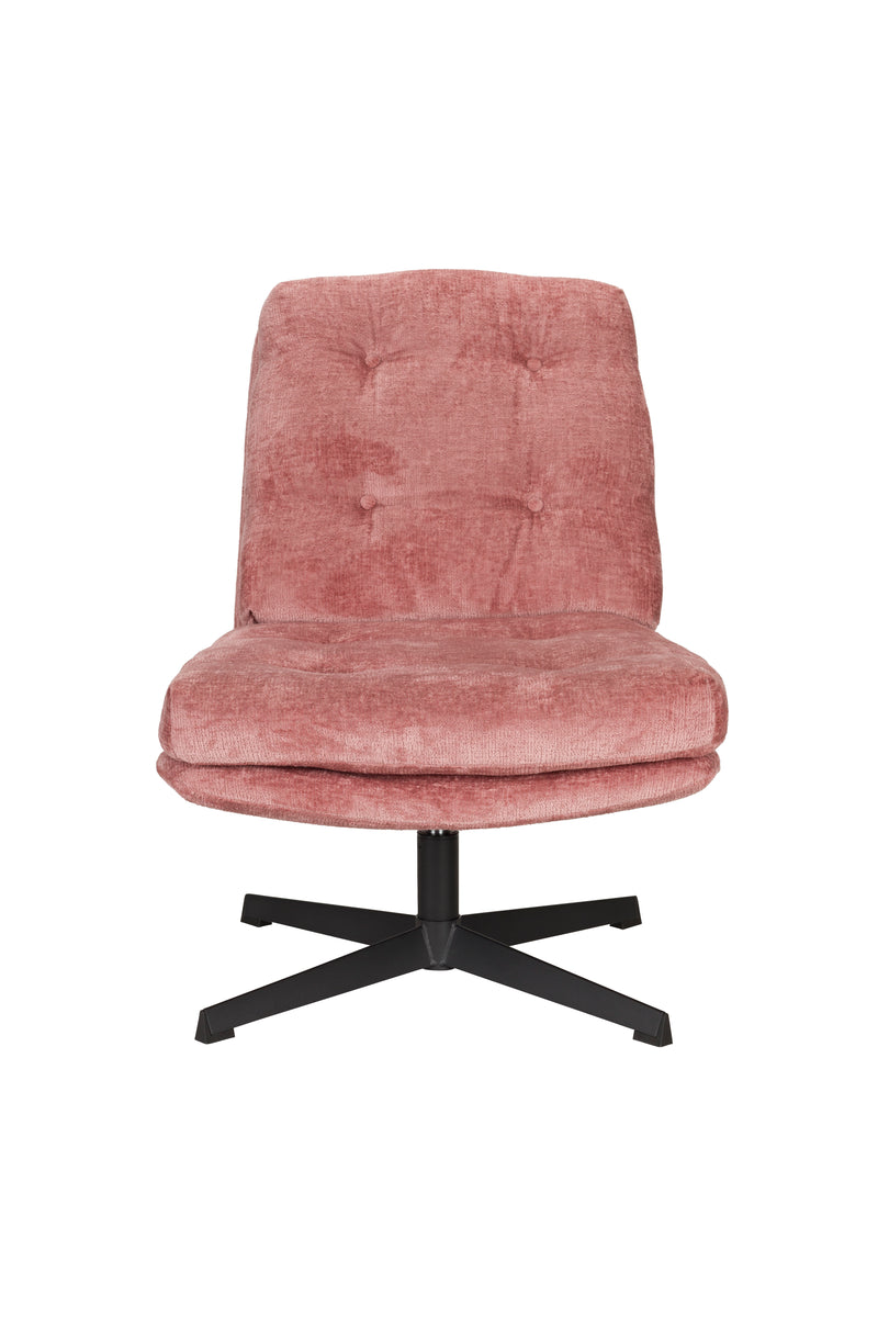 Fauteuil Draaibare Fauteuil Kai Polyester Roze 75.5x72 cm-Fauteuils-Creating Home