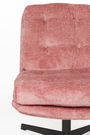 Fauteuil Draaibare Fauteuil Kai Polyester Roze 75.5x72 cm-Fauteuils-Creating Home