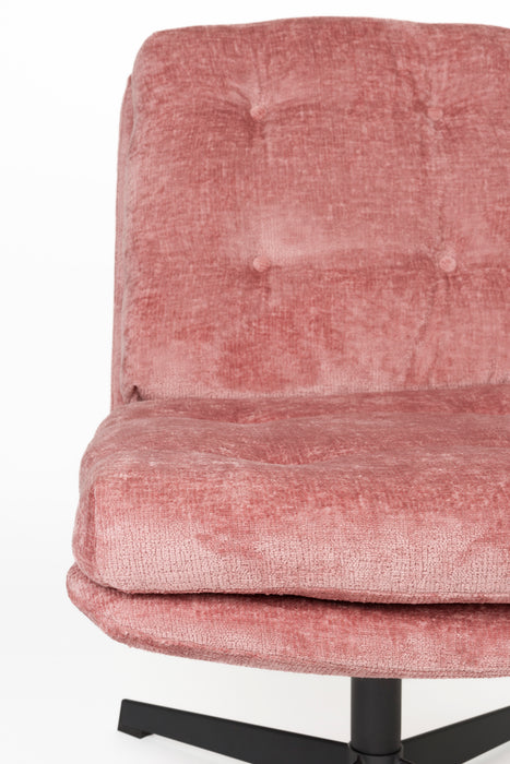 Fauteuil Draaibare Fauteuil Kai Polyester Roze 75.5x72 cm-Fauteuils-Creating Home