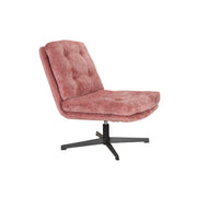 Fauteuil Draaibare Fauteuil Kai Polyester Roze 75.5x72 cm-Fauteuils-Creating Home