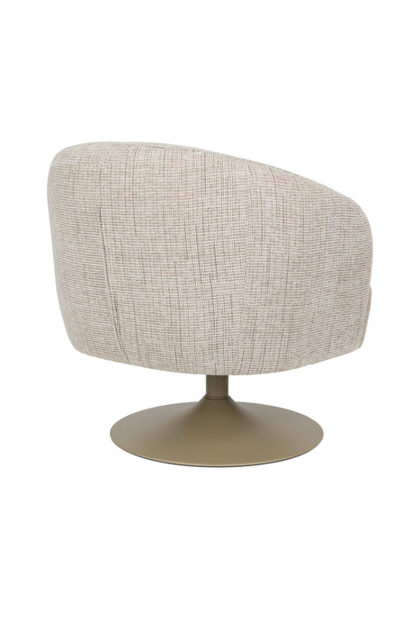 Fauteuil Draaibare Fauteuil Renate Polyester Bruin 75x75 cm-Fauteuils-Creating Home