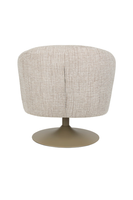 Fauteuil Draaibare Fauteuil Renate Polyester Bruin 75x75 cm-Fauteuils-Creating Home