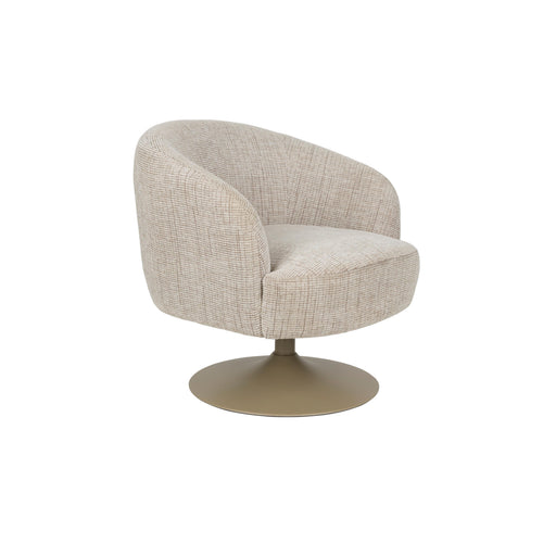 Fauteuil Draaibare Fauteuil Renate Polyester Bruin 75x75 cm-Fauteuils-Creating Home