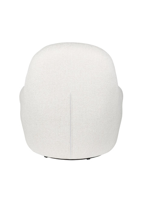 Fauteuil Draaibare Fauteuil Velvoro Polyester Off white 84x80 cm-Fauteuils-Creating Home