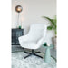 Fauteuil Draaibare Fauteuil Yuki Off Polyester Wit 84.5x73 cm-Fauteuils-Creating Home