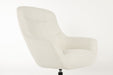 Fauteuil Draaibare Fauteuil Yuki Off Polyester Wit 84.5x73 cm-Fauteuils-Creating Home