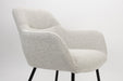 Fauteuil Dude Boucle Polyester Beige 76x77 cm-Fauteuils-Creating Home