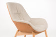 Fauteuil Duke Nylon en polyester Beige 92x75 cm-Fauteuils-Creating Home