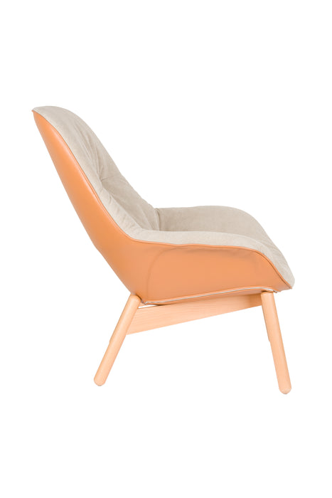 Fauteuil Duke Nylon en polyester Beige 92x75 cm-Fauteuils-Creating Home