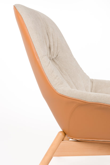 Fauteuil Duke Nylon en polyester Beige 92x75 cm-Fauteuils-Creating Home